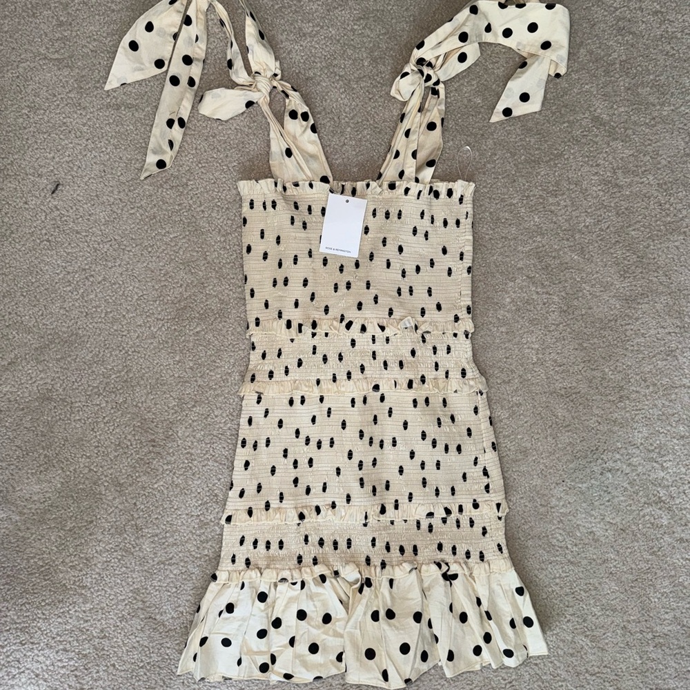 Beginning boutique / rose and Remington polka dot dress
